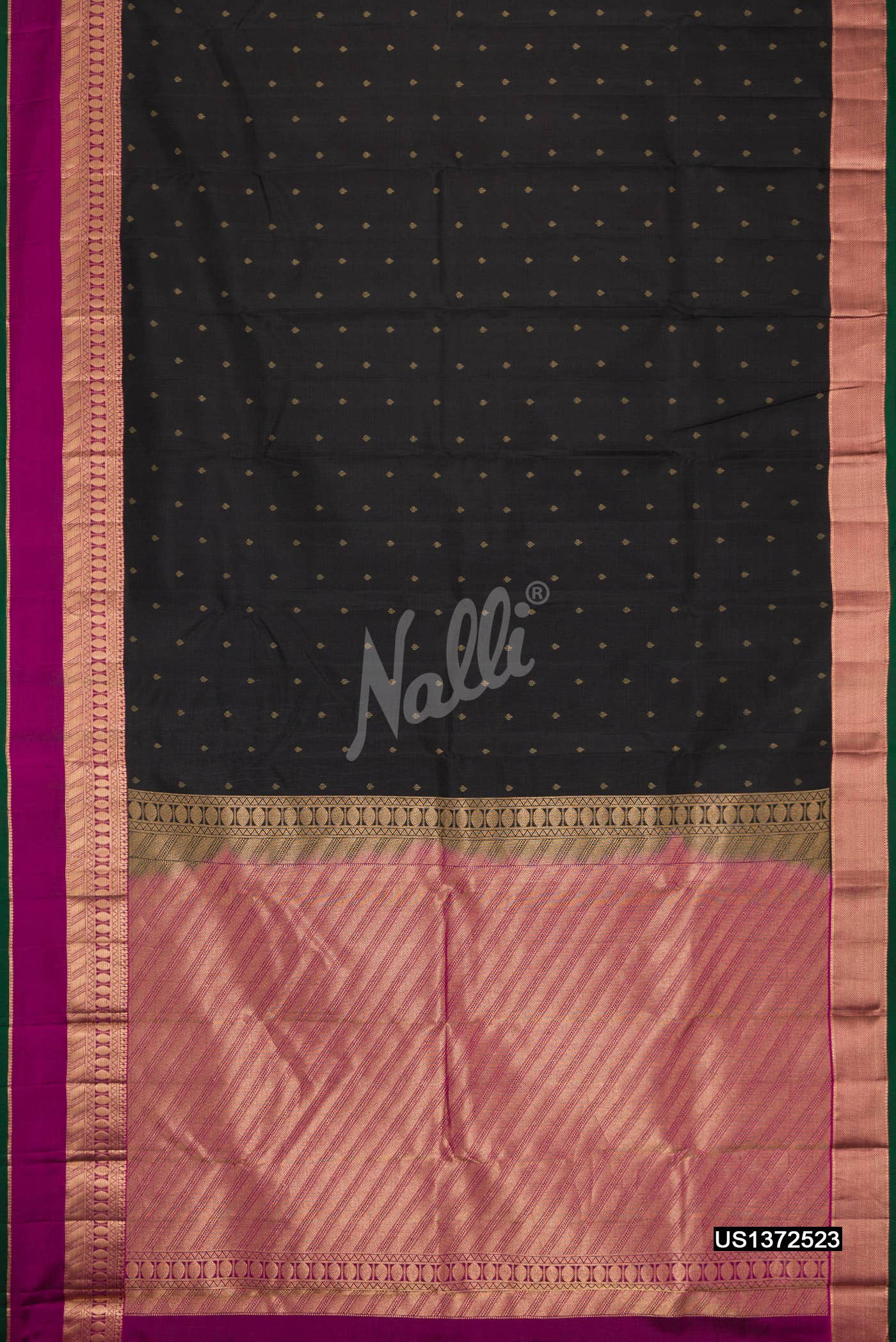 Black Kanchipuram Silk Saree
