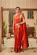 Vanalakshmi-Red Kanchipuram Silk Saree
